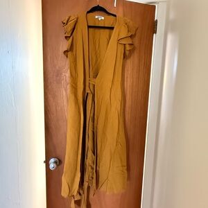Madewell Mustard Maxi Dress